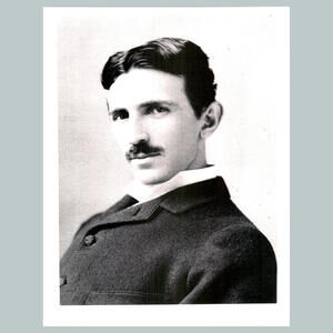 #0247  Nikola Tesla Father Of Modern Technology. 4x6 Version Glossy Photo